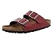 Produktbild BIRKENSTOCK Arizona Leder-Sandalen unisex, Rot (Bordeaux), 11-11.5 Narrow Women/9-9.5 Narrow Men
