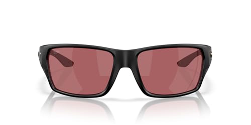 Costa Del Mar Tailfin Sunglasses, Matte Black/Rose 580G, 60 mm