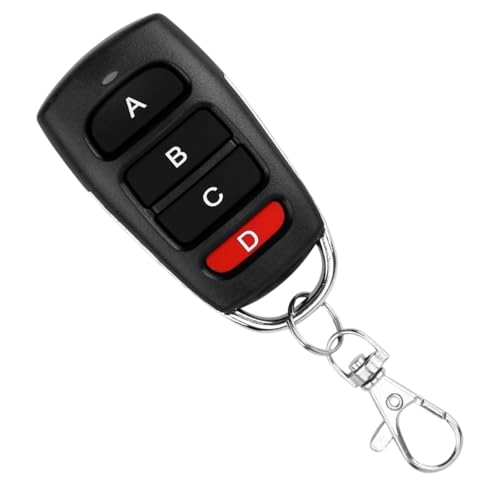 Mando a distancia para puerta de garaje, 433,92 MHz, clonación universal, 433 MHz, abridor de puerta de garaje, mando a distancia con llavero, para coches, puertas de garaje, puertas, interruptores de