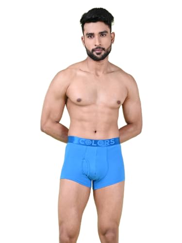 Image of Rupa Colors Pep Collection Trunk for Men, Cotton Blend, Anti Ride-Up, Snug Fit, Pack of 1