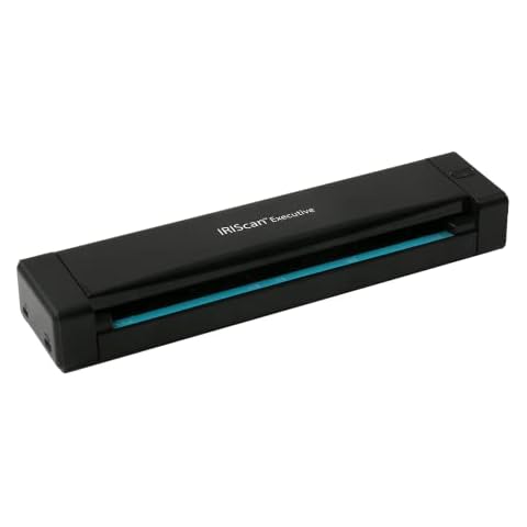 IRISCan Executive 4 Duplex Portable Mobile Document & Receipts Portable Color Scanner USB Powered, 1Click Scan to PDF, Full OCR 138 Languages, Scan to PDF/Word/XLS/JPG/Cloud/,Business Cards & Receipts Cover