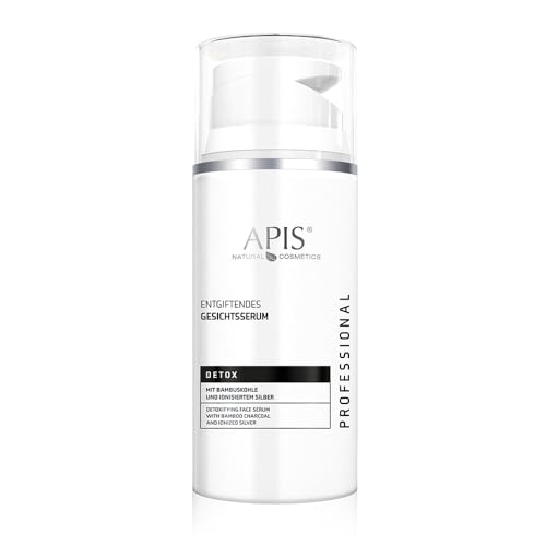APIS Detox Gesichtsserum 30 ml – mit Bambuskohle und ionisiertem Silber – Sebumregulierung, Reinigung, Reduzierung von Unreinheiten und mattierte Haut