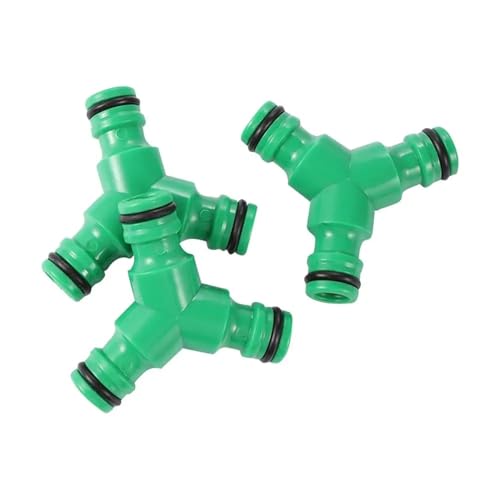 Conector rápido de riego de 16 mm tipo Y manguera de 3 vías de jardín 7
