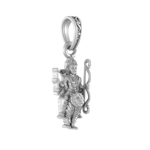 Pendentif argent sterling Lord Kartikeya et sa chaîne d'ancre : le cadeau idéal de bonne santé