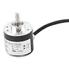 Incremental Rotary Encoder, 600P R Magnetoelectric Incremental Quadrature Encoder 5V to 24V AB 2 Phases Shaft 6mm