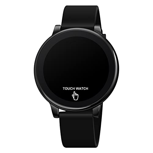 Sport-Watch-Fashion-Touch-LED-Digital-Watch-Outdoor-50M-Waterproof-Rubber-Bands-Wristwatch-for-Men-Women-Teens-Students-Black-LED-Touch 31vMiydbKLL