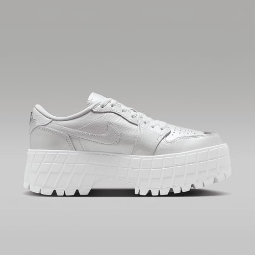 Air Jordan 1 Brooklyn Low Women's Shoes (HF3184-100, White/Metallic Silver)3