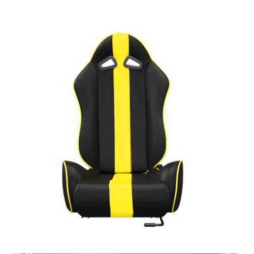 Image of ASE GAMING APEX Series Ergonomic Racing Seat with Adjustable Sliders for Race Simulator Cockpit Wheel Stand,Gaming Chair,Sim Video Game Chairs,180 Degree Reclining 3 Years Warranty (Yellow)