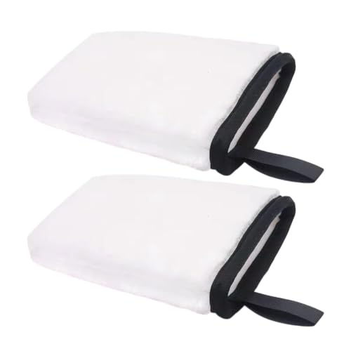 Car Wash Gloves - 2 Pack Double-Sided Detailing Mitts | Soft Polyester