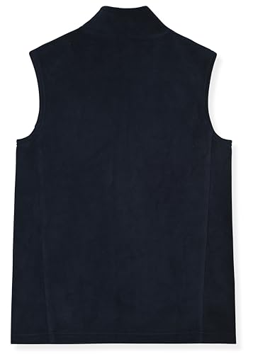 Image of Champion Boys Polar Fleece Vest Lightweight Sleeveless Zip Front Jacket with Pockets, Kids Outdoor Layering