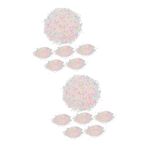 BESTonZON 6 DIY Luminous Sand of Reusable Fluorescent Sand Pigments for Fish Tank Decor Glow Dark Crystals for Romantic Crafts Glow Particles Each