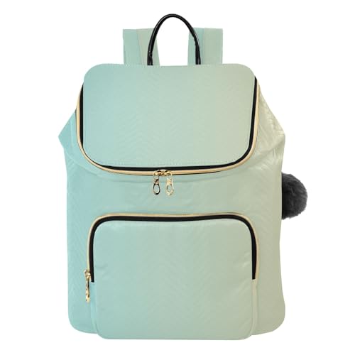Sac à dos tendance pompon pour femme actif et organisé