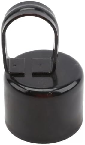 Plum Fittings Black Chain Link Fence Loop Caps | 3" [2 7/8" OD] x 1 5/8" Pack of 10