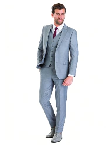 Costume homme 3 pièces avec veste deux boutons et pantalon QZI