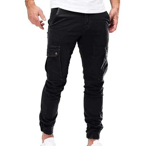 Men Classic Casual Overalls Trousers Fashion Comfy Work Long Pants Fall Elastic Straight Business Pants
