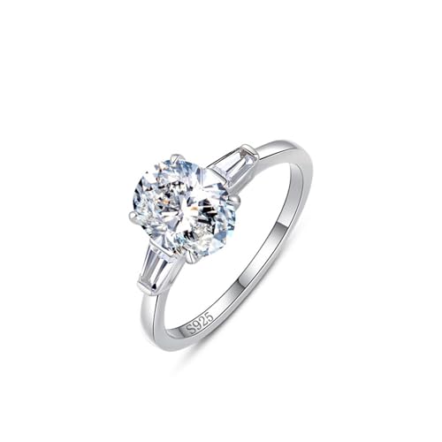 Bague de fiançailles argent sterling 925 contre l'oxydation précoce