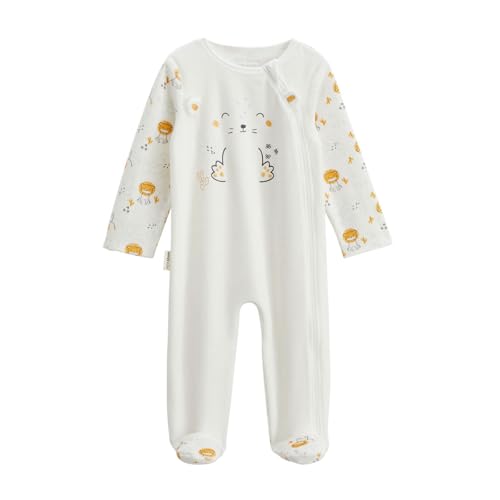 Petit Béguin - Pyjama bébé en velours ouverture zippée Elio