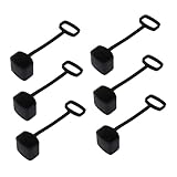 JOINPAYA 6個カズー用シリコン保護カバー 防塵設計 耐久性 ブラック