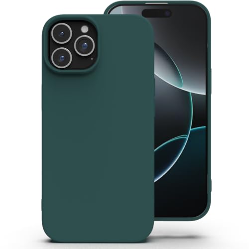 Zuvirelx Silikon Handyhülle für iPhone 16 Pro Hülle, Weiches Griff, Dünne, Minimalistisch, Stoßfest, rutschfest, Taschen...