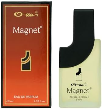 Ossa Magnet Apparel Perfume for Men and Women, 60ML With Lemon, Mandarin, Cardamom, Woody, Patchouli Notes|Long Lasting Fragrance |Premium Perfume|Timeless Classic for Every Occasion And All-Day
