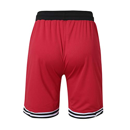 Shorts deportivos para hombre rojo QWENTMTNTY miniatura 3