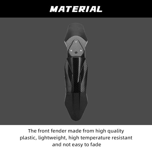Image of CHANGCHENG Motorcycle Front Fender Talaria Mud Guard Protector Carbon Fiber Pattern Mudguard for Talaria Sting MX3 /MX4 Electric Dirt Bike