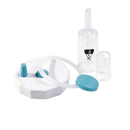 Fermentology Sauer System Mason Jar Fermentation Airlock Lid Kit - Includes Tough Tops Plastic Mason Jar Lids, 3-Piece Airlocks, Silicone Grommets, Gaskets and Stoppers - WIDE MOUTH - 8 PACK