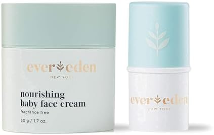 Evereden Baby Face Cream and Lip Balm, Dermatologist-Tested, Unscented