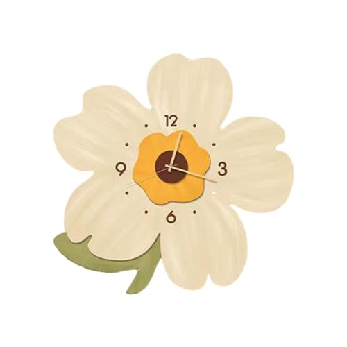 Cute Wall Clocks, Flower Shaped Wall Clocks, Flower Petal Decorative Wall Art Silent Modern Clock, Art Clocks Decoration for Kids Room Cartoon, Choice for Mother Family Friends Girls