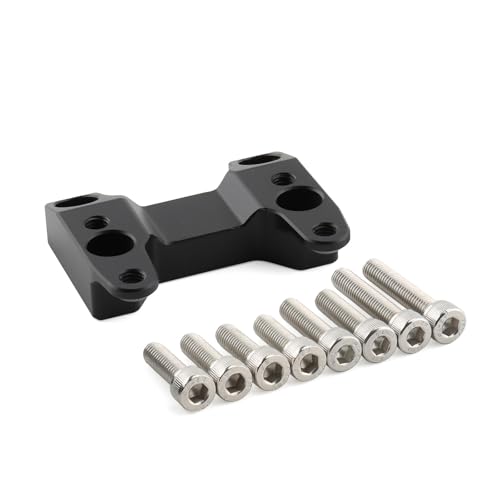 Réhausseur guidon TMAX 560 extension support aluminium CNC noir - 5
