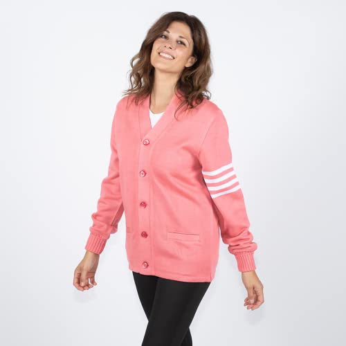 Image of Stewart & Strauss Cardigan Varsity Letter Sweater | American style button front letter sweater knit since 1977, heavyweight and ready for chenille letters and patches