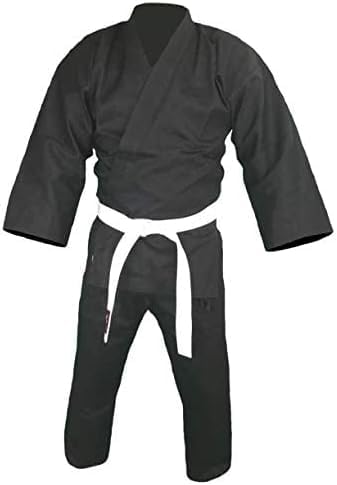 Karateanzug Baumwolle 8 oz schwarz