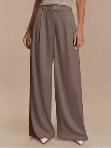 NIMIN High Waisted Dressy Pants for Women Straight Leg Business Casual Work Trousers Office Slacks with Pockets2