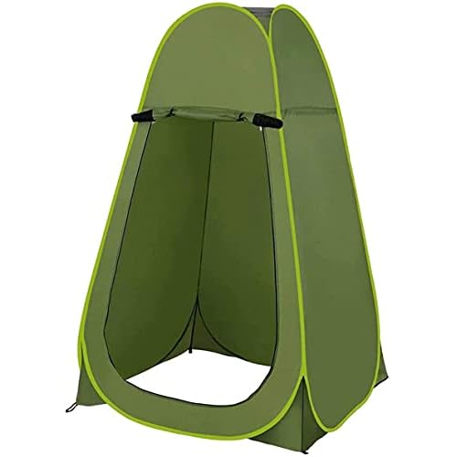 ebuyerfix Shower Privacy Toilet Tent Beach Army Green Portable Changing Dressing Camping Pop Up Tents Room, Foldable Rain Shelter Water Proof UV Shower Lightweight & Sturdy, with Carrying Bag