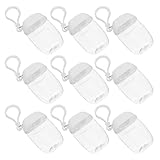 Zerodeko 9 pièces Bouteilles Rechargeables avec Capuchon Flip et Porte-clés Flacons Éta...