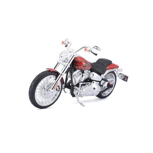 1:12 HARLEY DAVIDSON 2014 CVO BREAKOUT, White and Yellow - Image 4