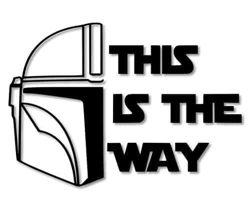 MAZ DISTRIBUTIONS – This is The Way Sticker - Vinyl This is the Way Decal for Car, Truck, and Van...