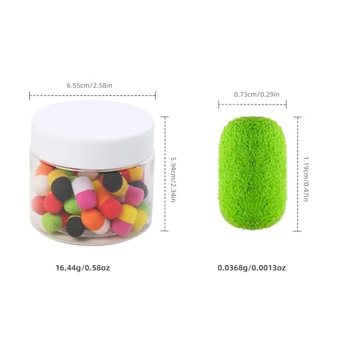 Set de 50 boilies flotantes bicolor para pesca de carpa miniatura 2
