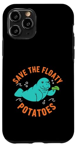 Manatee Save The Floaty Potatoes �ʔ��� �ۂ������}�[���C�h �X�}�z�P�[�X iPhone 11 Pro �p
