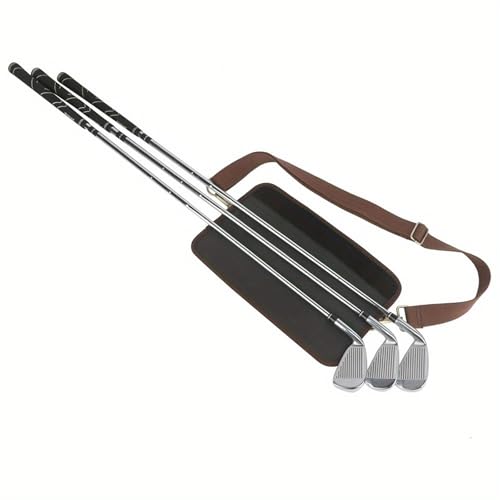 Sac d'accessoires de golf marron fini le désordre avec les compartiments
