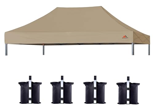 Image of SCOCANOPY Khaki Commercial 10x20 Canopy Replacement Top