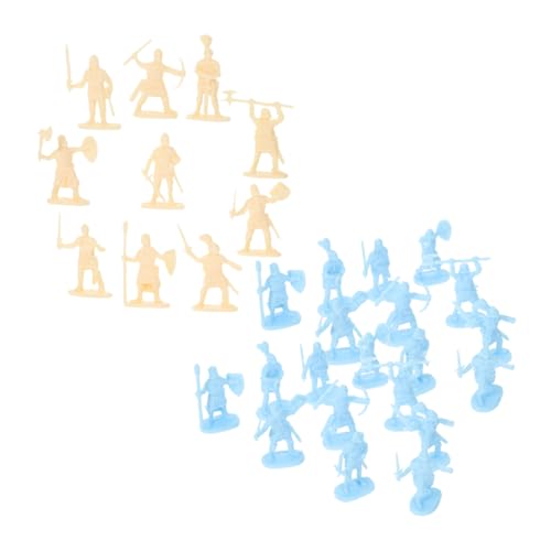 SUPVOX 200 Piezas de Figuras de Soldados de Plástico Medievales, Figuras de Acción Compactas y Fáciles de Llevar, Ideales para Ambientación y Juegos Color Aleatorio