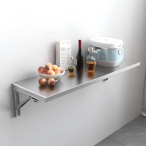 Table pliante murale acier inoxydable pour optimiser petits espaces - 5