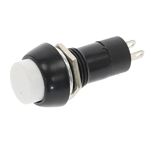 Sylale White 12Pcs Pbs-11A Pbs-11B Push Button Switch 12Mm Latching/Momentary 2Pin 3A 250V Ac Multi-Color(,Momentary)