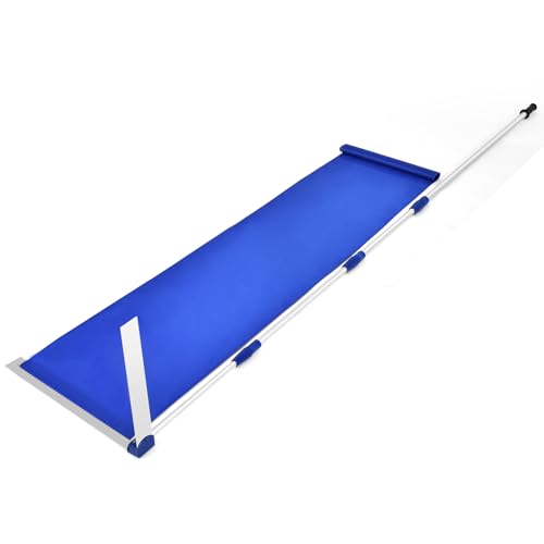 COSTWAY Râteau à Neige pour Toit en Aluminium, Déneigement de Toit Poignée Extensible et Antidérapante Coupe Large, Adapté pour Enlever la Neige, Feuilles Mortes, Branches