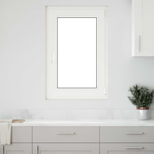 Ventana de sótano 60x100 cm en PVC blanco con vidrio aislante RISOR 3