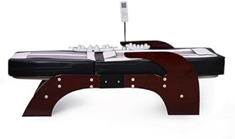 POP RELAX Far Infrared Thermal Therapy Full Body Neck Spine Leg Acupressure Electric Automatic Jade Roller Massage Bed Table -Tourmaline Jade Massage Bed