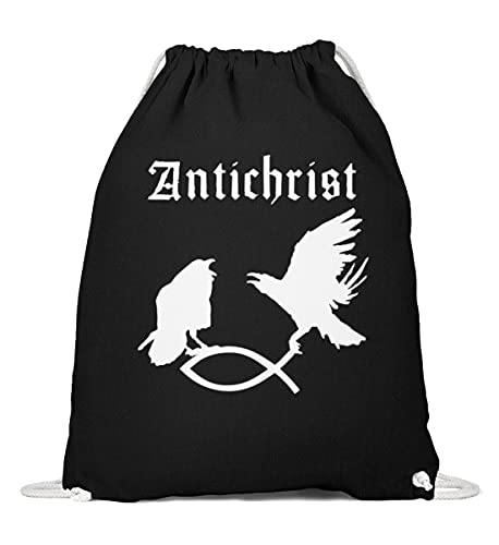 Sac en coton Antichrist Griffes de Noël idée cadeau insolite grand sac noir