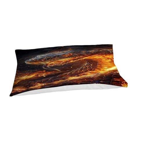 Parure de lit serpent or 135x200 pour remplacer le linge de lit usé