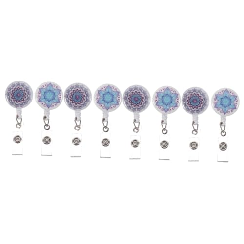 Porte-badge rétractable décoratif SHINEOFI : 8 pièces robustes et esthétiques